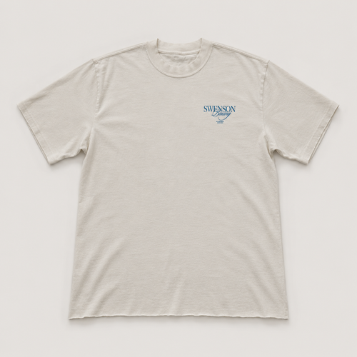 Swenson Boxing Men’s Signature T-Shirt - Bone & Blue