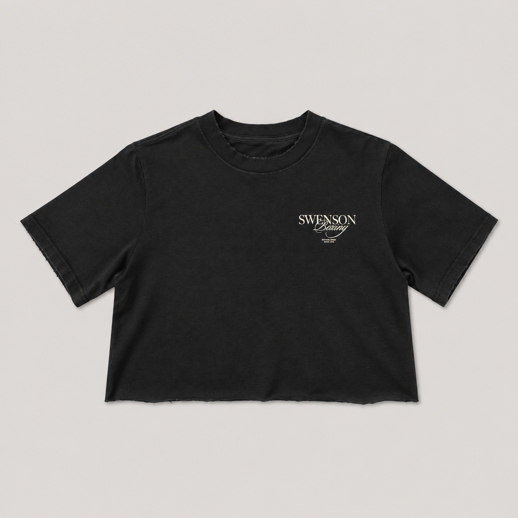 Swenson Boxing Women’s Signature Crop Top - Black