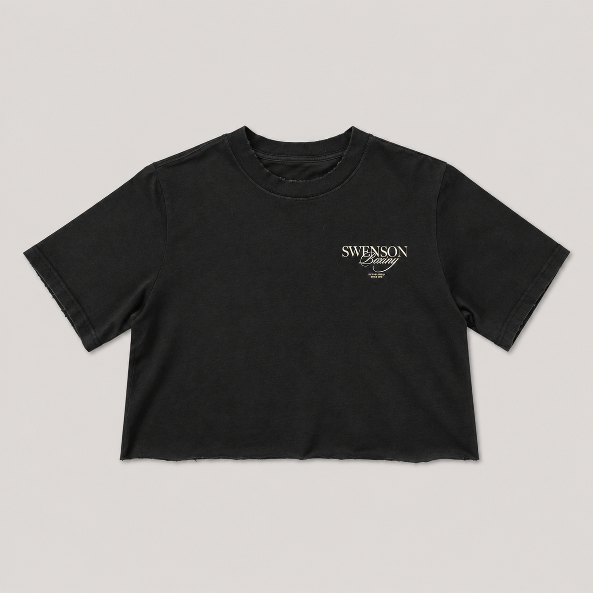 Swenson Boxing Women’s Signature Crop Top - Black